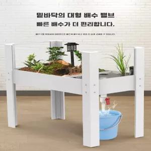 반수생 수조 거북이 사육상자 어항 수족관 오픈형 사육장 이동식 바퀴형 60c