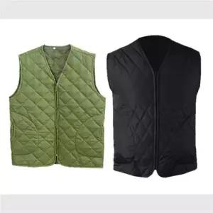 [텐바이텐]국산 V넥 조끼 깔깔이 카키 블랙 패딩조끼