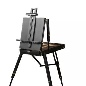 휴대용 스케치 미술 유화 이동식 여행 상자 화판 이젤