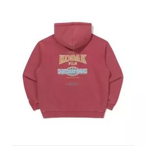 코닥 KODAK 스노우 워싱 그래픽 후드 티셔츠 RED K6123LHDO1RED 198263