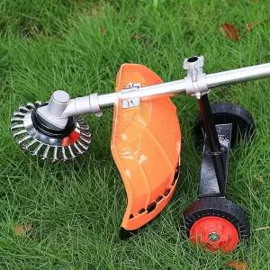 예초기 미니 액세서리 배플 잔디 도구 가드 보호 가솔린 범용 브러시 커터 26mm 튜브 보조 바퀴