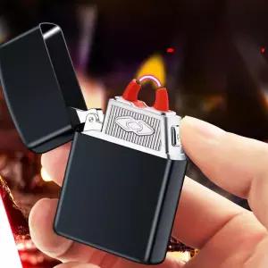 유니크한 라이터 라이터 전기 충전식 무광블랙