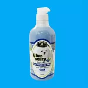 [반려] 애견 강아지 반려견 샴푸 미용 용품 뉴벨버드 블루베리 샴푸린스 백모용 750ml