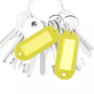 [문구/오피스] 고리링 다용도 고리 컬러 사물함 2개입 열쇠 키링 긴디자인 키홀더 노랑