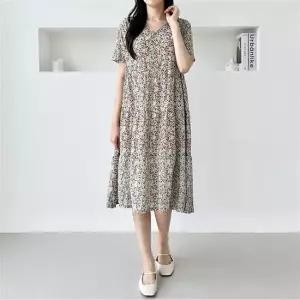 까실이원피스 여름 마실원피스 브이넥