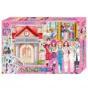 원앤원 인형놀이 체리 드림스쿨 자석코디 코디놀이 엄마놀이 소꿉놀이
