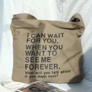 [라일리] Rly 빅사이즈 레터링 캔버스백 크로스백 숄더백 남녀공