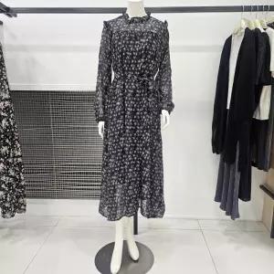 [꼼빠니아]루즈핏 꽃 프린터 쉬폰 원피스 CAFU4-WOP820