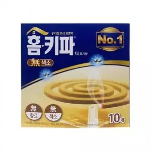 홈키파 무색소 모기향 10개입 - D