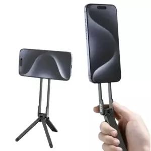 (색상 알루미늄블랙)휴대용 맥세이프 스마트폰 삼각대 휴대폰 거치대 촬영용 브이로그 탁상용 받침대