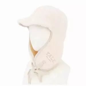 뽀글이 방한모 아이보리 군밤 공군모 겨울 방한모