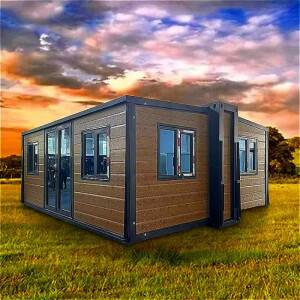 40피트 확장형 컨테이너 하우스, 현대 호환적인 디자인, 통기성 기능, 아연 도금 강철 프레임, 긴 수명, 학