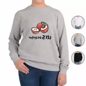 맨투맨 전색상 과일이야기 리치 프린트셔츠 OUP9+3LVR