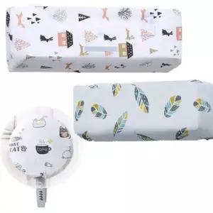 벽걸이 에어컨 선풍기 먼지 커버 덮개 에어컨보호 2종