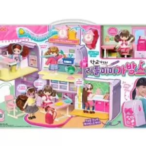 리틀미미 가방 스쿨 역할놀이 인형 피규어 장난감