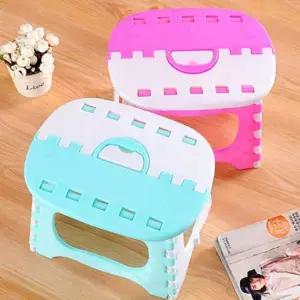 휴대용 접이식 간이 보조의자 폴딩체어 플라스틱 간의의자 투명접이식의자