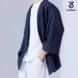 [탑보이] 루즈핏 썸머 쿨링 린넨 7부 가디건 (RW424)
