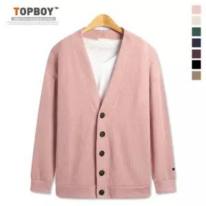 [탑보이] 오버핏 심플 브이넥 가디건 (MD180)
