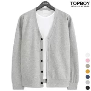 [탑보이] 심플 특양면 오버핏 가디건 (TR864)