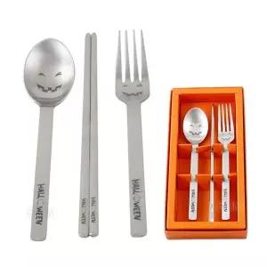 [콩심팥심]테이블 할로윈 세트 3종 어린이 양식기 세트