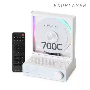 [에듀플레이어]투명 무선 CD플레이어 무드등 에듀플레이어 EA700C 블루투스인아웃 USB 마이크로SD MP3 ...