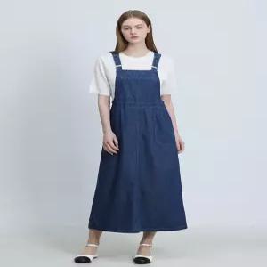 [보니스팍스][보니스팍스(Bonispax)] 멜빵 데님 원피스 (택가격 179000원)