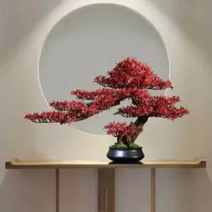 인조 소나무 분재 인테리어 단풍 화분 가짜 선물 카페 로비