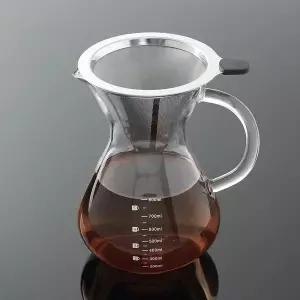 핸드드립 서버 커피내리는 투명800ml 커피 거름망 커피거름망