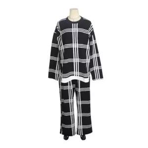 [네오쿠비카 빅사이즈][네오쿠비카]빅사이즈 윈도우 체크 티셔츠 팬츠 MZ160