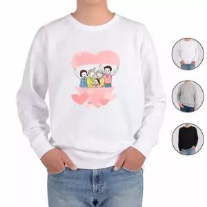 맨투맨 전색상 가정의달 행복한가족 0 프린트셔츠 yxD6+2Ueo