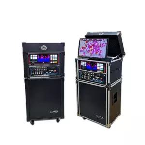 티제이 K2 Plus 반주기, 검정 LCD장착형케이스 이동식노래방기기 세트+무선마이크 선택