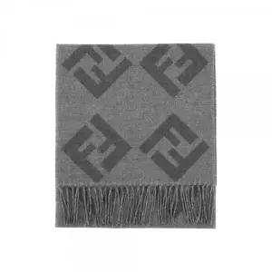 펜디 26SS FF 오블리크 머플러 그레이 FXS424 AVDQ F1UTJ