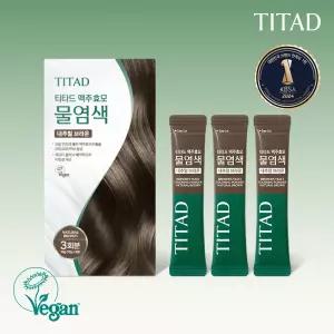 티타드 물염색 새치염색약 맥주효모 PPD 없는 저자극 셀프 3회분 1개