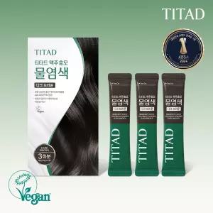 티타드 새치염색약 맥주효모 물염색 PPD 없는 저자극 셀프 3회분 1각
