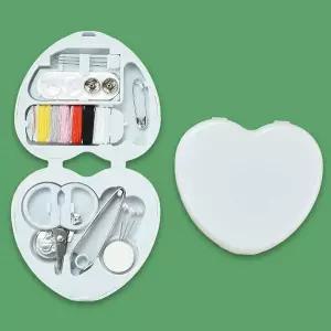 [콩심팥심]휴대용 옷 수선 바느질 반짇 반짓 고리 세트 연블루 수선실