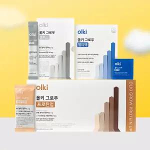 올키 그로우 3종 세트 (프로틴업/멀티팩/포커스) / 청소년 직장인 수험생 에너지 단백질쉐이크 단백질파우더 테아닌 프로틴