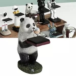 시계 스탠드 시계거치대 받침대 보관함 캐릭터 PANDA BEAR 시계 진열대-WFNQMC6