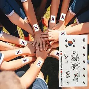 태극기타투 스티커타투 문신 국기 스포츠 태극 반영구-WFNQNQD