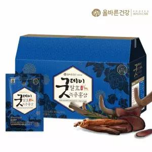 [올바른건강] 굿데이 발효 녹용 홍삼 50ml x 30포