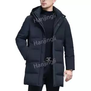남자 비즈니스 남성용 겨울용 캐주얼 패딩 다운 자켓 재킷 점퍼 중간기장 탑 보온 구스 남성