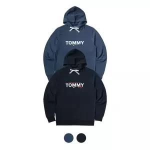 [타미힐피거] 남성 여성 그래픽 후드티 티셔츠