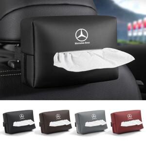 [호환품]가죽 자동차 티슈 박스 수건 냅킨 종이 랙 보관 가방 메르세데스 벤츠 호환 W203 CLS CLA