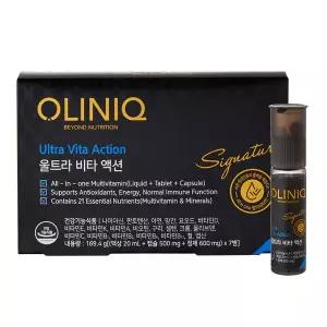 [OLINIQ] 울트라 비타 액션 (액상 20 ml + 캡슐 500 mg + 정제 600 mg) × 7병