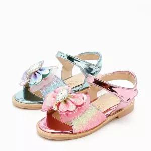 [보리보리/레비스풋]무지개 물방울 국산 아동 키즈 주니어 휴가 여행 여름 여아샌들