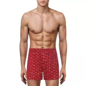 [롯데백화점]엘르이너웨어 남성 면 80수 레드 마름모 트렁크(EEMTK143)