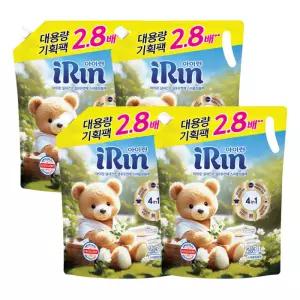 아이린 스파클링 블루 유연제 2L+300mL 4개 / 대용량 기획팩