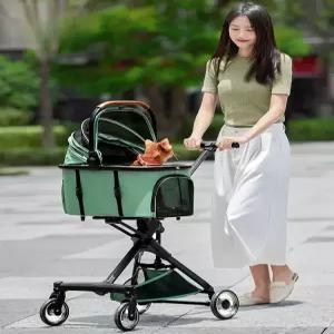 펫모차 분리형 카트 접이식 가방분리 애완동물 절충형