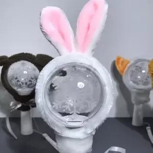 응원봉 보호 꾸미기 슬리브 액세서리 응원봉 커버 스트랩 부드러운 콘서트 귀여운 가벼운 봉소품 머리띠