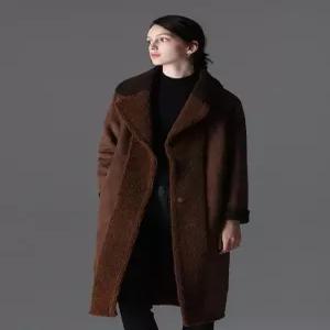 [리스트][리스트] 라돌체비타 투톤카라 무스탕 코트