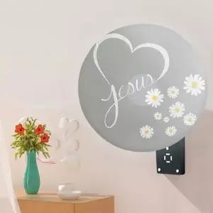 플라워 벽걸이 선풍기커버 선풍기망 덮개 먼지차단 보관함